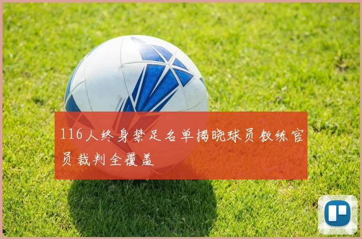 116人终身禁足名单揭晓球员教练官员裁判全覆盖